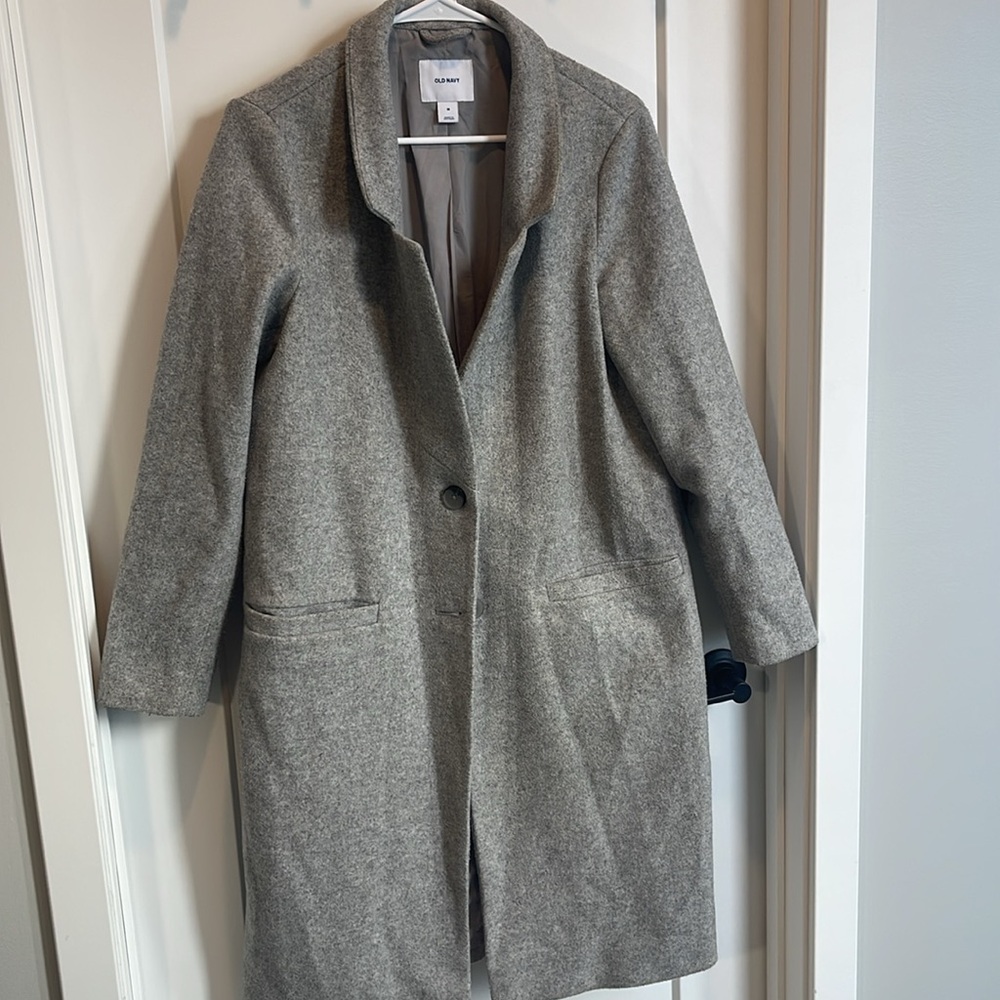 Old Navy Gray Trench coat